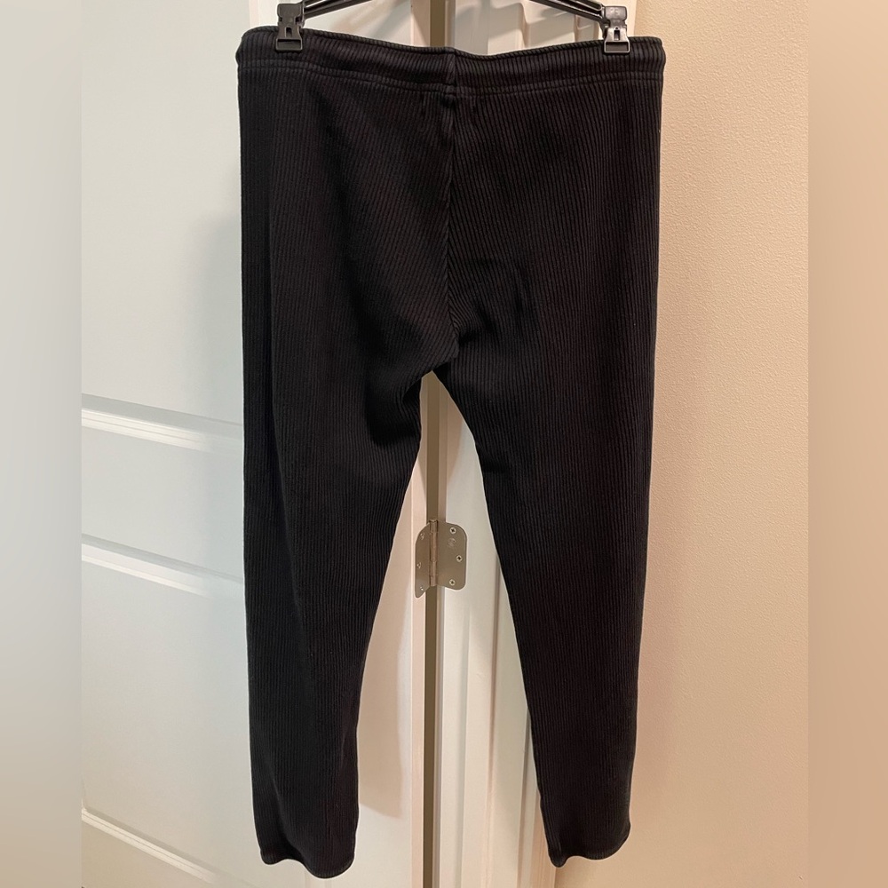 Monrow Ribbed Straight Leg Drawstring Pants - Picture 2 of 3